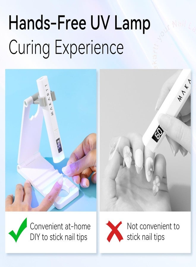 Makartt UV Nail Lamp Stand: Foldable, 360° Adjustable Rotation, Portable, Handsfree, Convenient for Gel Nails Polish Painting Home Salon Manicure - Image 2